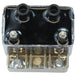 The Mid-USA 3Ω 12V Chrome Ignition Coil for 1983-1999 Harley-Davidson features a chrome finish with mounting points and sleek, reflective surface—echoing the polished appeal of classic metal guitar pickup covers.