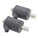 Two black Dynatek Coils 12V 5 OHM 1 Angled BigTwin&XL w/Points or Elec Singfire (ex w/OE Singlefire) 
