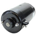 The Mid-USA 12V Generator for 1965-1984 Harley-Davidson is a black cylindrical motor with metal studs and a protruding shaft, shown on a white background—perfect for vintage Harley applications.