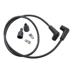 A black Mid-USA wire with a motor and a Universal 7mm Black Spark Plug Wire Set 28" Long (Fits All Harley Models) wires.