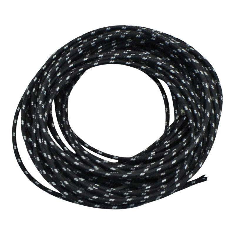Black (14ga) Vintage Cloth Covered Wire 25ft