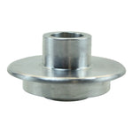 A stainless steel sprocket on a white background, featuring the Hughs HandBuilt Yamaha XS650 Speedometer Eliminator (fits 1975-1983) motorcycle.