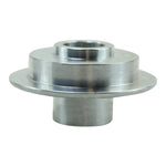 A stainless steel sprocket on a white background, featuring the Hughs HandBuilt Yamaha XS650 Speedometer Eliminator (fits 1975-1983) motorcycle.