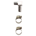 A set of parts for a motorcycle, including a Single Gauge Mounting Kit for Sportster 1995-2005 - Chrome by Biker&