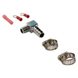 A set of parts for a motorcycle, including a Single Gauge Mounting Kit for Sportster 1995-2005 - Chrome by Biker&