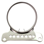 A set of parts for a motorcycle, including a Single Gauge Mounting Kit for Sportster 1995-2005 - Chrome by Biker&