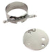 A set of parts for a motorcycle, including a Single Gauge Mounting Kit for Sportster 1995-2005 - Chrome by Biker&
