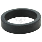The Cometic Carburetor-to-Intake Manifold Seal for Harley-Davidson CV Carburetor is a black rubber gasket shown on a white background, ideal for CV carb setups and branded by Cometic.