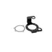 A black gasket and a TC Bros. aftermarket air cleaner on a white background.