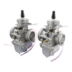 Mikuni Carb Kit tuned by TC Bros. for 1976-1984 Yamaha XS650, includes two 34MM VM round-slide carburetors with jet kit, cables, and mounting parts—ideal for upgrading your Yamaha XS650.