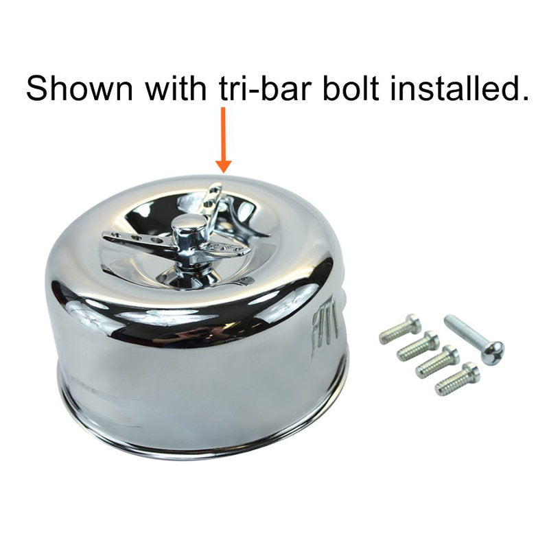 TC Bros. Louvered Air Cleaner for Harley-Davidson CV Carburetors and E