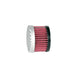 A red and black TC Bros. Finned Raw Air Cleaner S&S Super E & G Carbs on a white background.