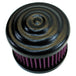 A TC Bros. Ripple Black Air Cleaner S&S Super E & G Carbs on a white background, perfect for a vintage style motorcycle.