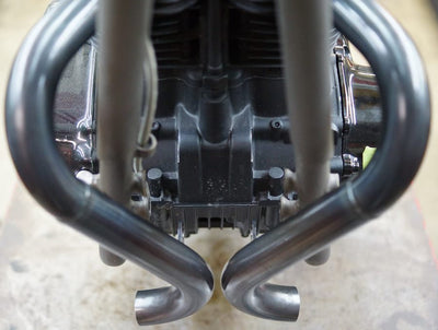 Yamaha XS650 "Double D" Exhaust System By: Pandemonium
