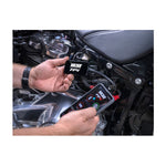 The Vance & Hines FP4 Fuelpak Tuner, with red 6-pin CAN bus connector, is an essential upgrade for many 2021-2023 Harley-Davidson motorcycles. Features bold white and red logos on sleek black packaging.