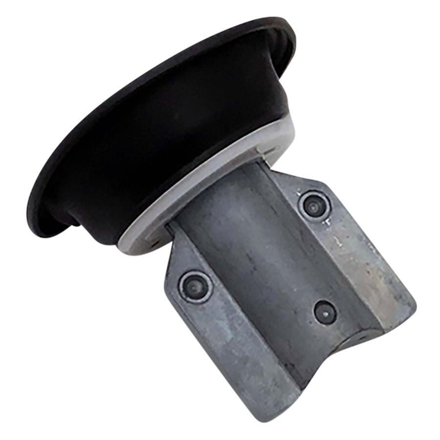 A black plastic bracket with a metal plate Sudco CV Slide - 40 mm - for '88-'06 Big Twin and Dyna Models on it.