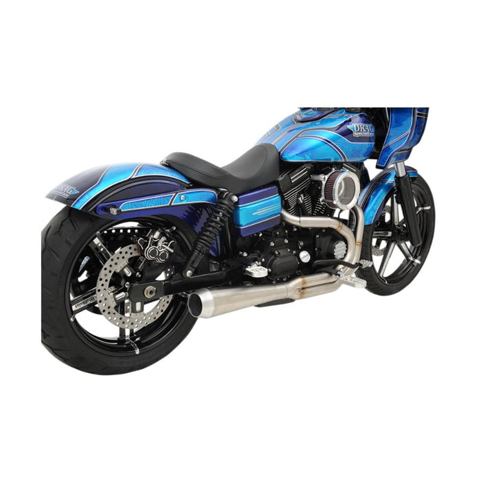 Harley-Davidson FXD Dyna Bassani Road Rage III 2-into-1 Stainless Exhaust 1991-17 (91-17 w/mids)(07-17 w/forwards).