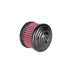 A TC Bros. Ripple Black Air Cleaner on a white background.