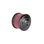 A TC Bros. Ripple Black Air Cleaner on a white background.