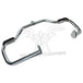 Mid-USA Front Crash Bar for 1997-2008 Harley-Davidson Touring, featuring mounting brackets and rubber pads, is shown on a white background with a TC Bros. Choppers watermark.