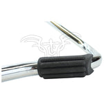 Mid-USA Front Crash Bar for 1997-2008 Harley-Davidson Touring, featuring mounting brackets and rubber pads, is shown on a white background with a TC Bros. Choppers watermark.