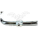 Mid-USA Front Crash Bar for 1997-2008 Harley-Davidson Touring, featuring mounting brackets and rubber pads, is shown on a white background with a TC Bros. Choppers watermark.