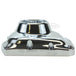 Mid-USA Cam Cover for 2001-2017 Harley-Davidson Twin Cam, chrome finish with multiple bolt holes, shown on a white background.
