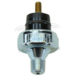 A close-up of the Standard Motor Products SMP Oil Pressure Switch for 1941-1984 Harley-Davidson Big Twin and 1957-1976 Sportster, featuring metal and plastic construction with threaded connectors.
