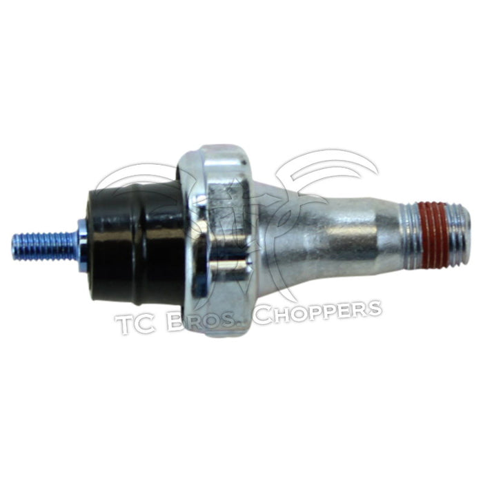 The SMP Oil Pressure Switch for 1984-1999 Harley-Davidson Big Twin by Mid-USA features threaded metal ends and a black plastic center.