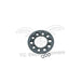 The Mid-USA Clutch Hub Basket Retainer Kit for 1941-E1984 Harley-Davidson Big Twin features a circular metal part with multiple holes and two small clips—ideal for clutch upgrades or basket retainer kit replacements.