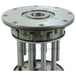 The Mid-USA Clutch Hub Assembly for 1941 to E1984 Harley-Davidson Big Twin is a metal automotive part with six bolts, cylindrical rods, and a circular base, designed specifically for Big Twin models.