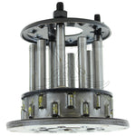 The Mid-USA Clutch Hub Assembly for 1941 to E1984 Harley-Davidson Big Twin is a metal automotive part with six bolts, cylindrical rods, and a circular base, designed specifically for Big Twin models.