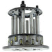 The Mid-USA Clutch Hub Assembly for 1941 to E1984 Harley-Davidson Big Twin is a metal automotive part with six bolts, cylindrical rods, and a circular base, designed specifically for Big Twin models.