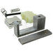 Various metal and plastic motorcycle parts, including the Hayden Enterprises M6 Self-Adjusting Primary Chain Tensioner for 1991-2003 Harley-Davidson Sportster, plus springs, bolt, brackets, and spacers arranged on a white background.