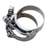 A pair of Mid-USA Stainless Exhaust Manifold Clamps for Harley Panhead 1948/1965 HD