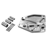 A set of TC Bros. Billet Sprocket Cover parts for a motorcycle.