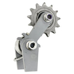 A Monster Craftsman Weld On Chain Tensioner 530 Sprocket on a white background featuring stainless steel hardware.