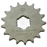 A Yamaha XS650 Front Sprocket on a white background, made by JT Sprockets.