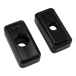 A pair of TC Bros. Heavy Duty Billet Axle Adjusters 1991-2005 Harley Dyna on a white background.