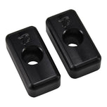 Two TC Bros. Heavy Duty Billet Axle Adjusters 1991-2005 Harley Dyna on a white background.