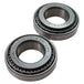 Two TC Bros. Ironhead Sportster Steering Neck Cup Conversion Bearings 7/8 to 1 on a white background.