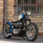 An image of a Chrome Springer Kit For Yamaha XS650 stock length by Moto Iron®.