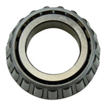 A close-up of the Mid-USA 1" Tapered Steering Neck Bearing highlights its metallic finish, cylindrical rollers, and smooth inner ring.