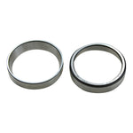 Two Mid-USA Tapered Steering Neck Bearing Races (Pair) FX&FXR all, Sportster 78-up, BigTwin 49-up, HD# 48315-60 on a white background.