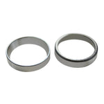 Two Mid-USA Tapered Steering Neck Bearing Races (Pair) FX&FXR all, Sportster 78-up, BigTwin 49-up, HD# 48315-60 on a white background.