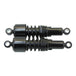 Two Burly Slammer 10.5" Shocks on a white background for the Harley Davidson Sportster XL.