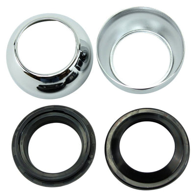 39mm Chrome Fork Boots and Seals for Sportster Models