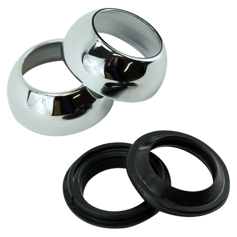 39mm Chrome Fork Boots and Seals for Sportster Models – TC Bros