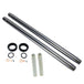 A pair of TC Bros. Extended Fork Tube Kit +8" 35mm for Ironhead Sportster (XL 75-83) & Super Glide (FX 76-83) with a Hard Chrome Finish.