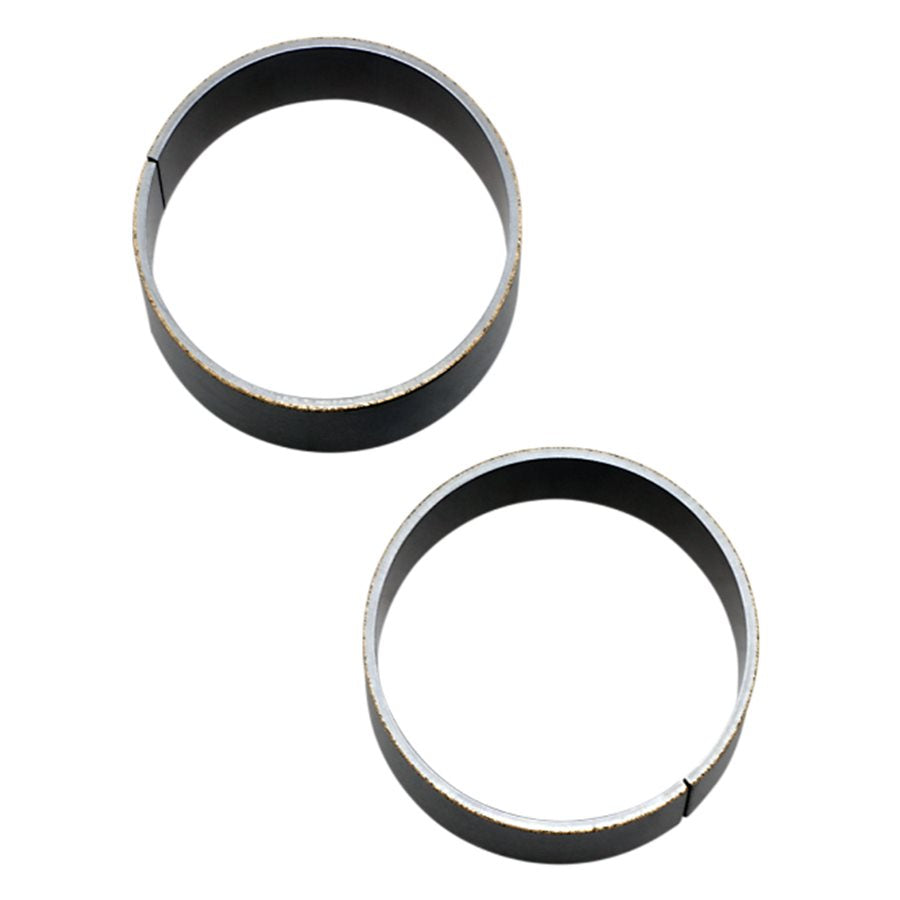Two Drag Specialties Lower Fork Bushings 41mm - .778" 99-05 Dyna FXDWG, 11-13 FXS, 00-10 FXST/C, 00-17 FLST/FLS, 99-13 FL black rubber rings on a white background.